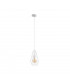 Lex Wire Frame Pendant Ceiling Light White, 19cm, 1x E27