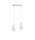 Lex Bar Pendant Ceiling Light White, 50cm, 2x E27