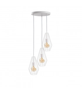 Lex Cluster Pendant Ceiling Light White, 32cm, 3x E27