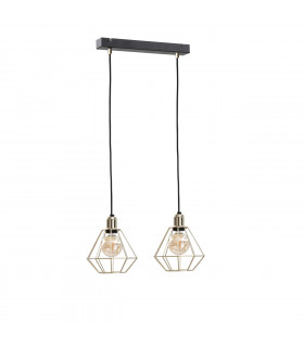 Como Bar Pendant Ceiling Light Gold, 50cm, 2x E27