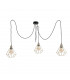 Como Cluster Pendant Ceiling Light Gold, 3x E27