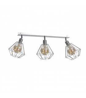 Foskal Ceiling Spotlight Bar Silver, 65cm, 3x E27