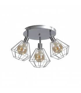 Foskal Ceiling Spotlight Clusters Silver, 32cm, 3x E27
