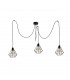 Foskal Cluster Pendant Ceiling Light Black, 3x E27