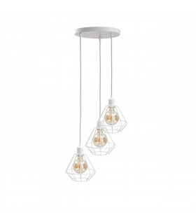 Foskal Cluster Pendant Ceiling Light White, 32cm, 3x E27