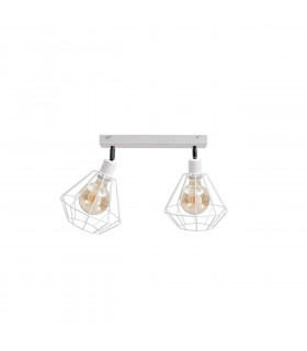 Foskal Twin Ceiling Spotlight White, 55cm, 2x E27