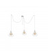 Foskal Cluster Pendant Ceiling Light White, 3x E27