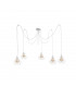 Foskal Cluster Pendant Ceiling Light White, 5x E27