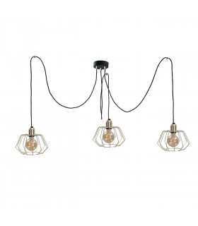 Laya Cluster Pendant Ceiling Light Gold, 3x E27