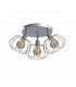 Luna Ceiling Spotlight Clusters Silver, 32cm, 3x E27