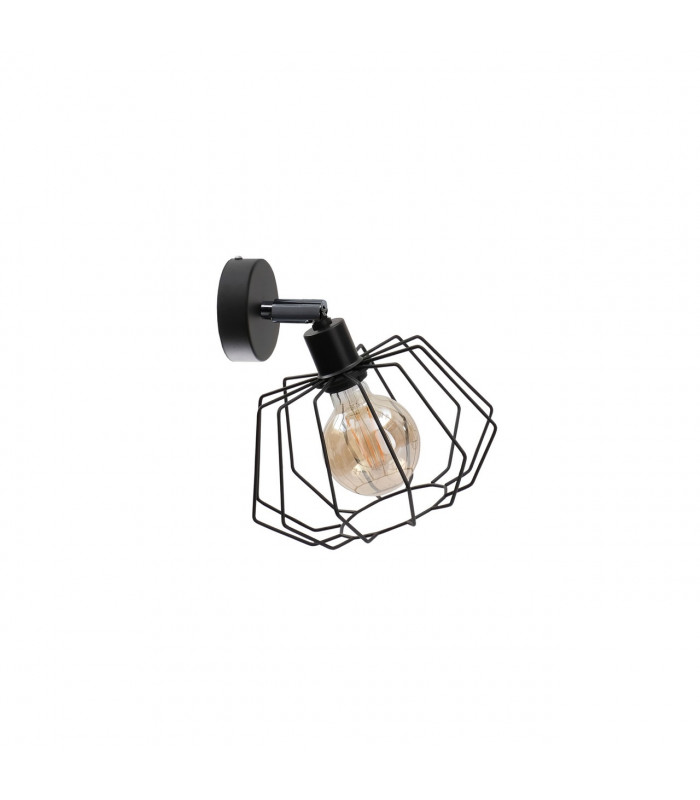 Luna Wall Lamp Black, 25cm, 1x E27