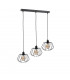 Luna Bar Pendant Ceiling Light Black, 63cm, 3x E27