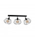 Luna Ceiling Spotlight Bar Black, 63cm, 3x E27
