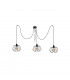 Luna Cluster Pendant Ceiling Light Black, 3x E27