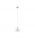 Luna Wire Frame Pendant Ceiling Light White, 25cm, 1x E27