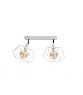 Luna Twin Ceiling Spotlight White, 50cm, 2x E27