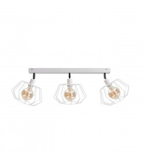 Luna Ceiling Spotlight Bar White, 63cm, 3x E27