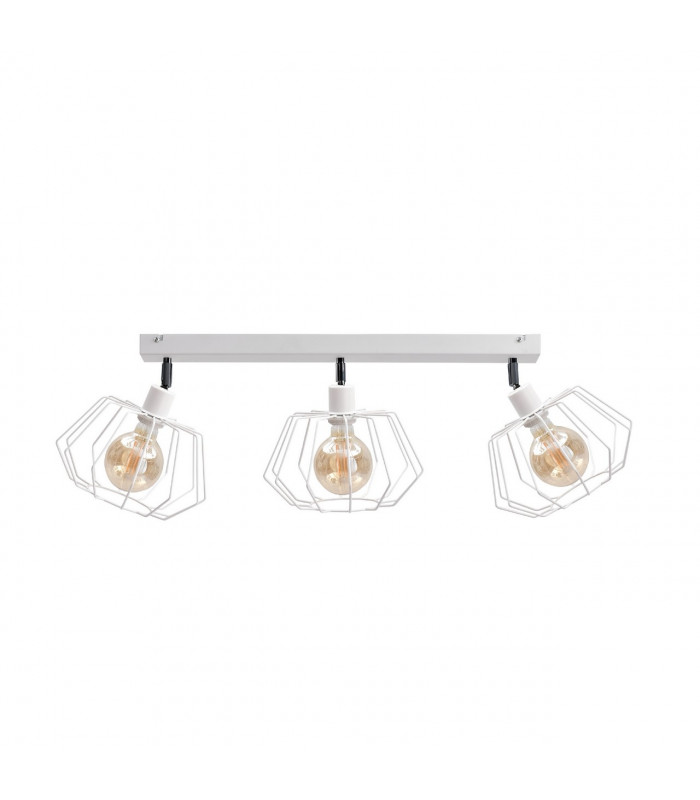 Luna Ceiling Spotlight Bar White, 63cm, 3x E27