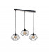 Soho Bar Pendant Ceiling Light Wood, 65cm, 3x E27