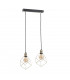 Taho Bar Pendant Ceiling Light Gold, 50cm, 2x E27
