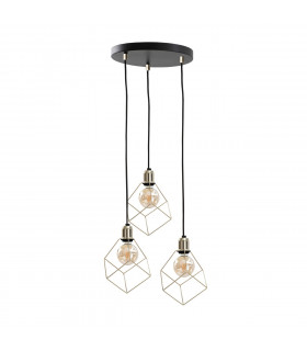 Taho Cluster Pendant Ceiling Light Gold, 32cm, 3x E27