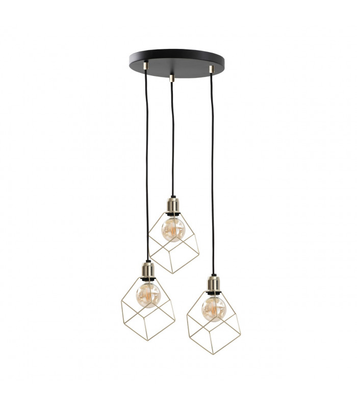 Taho Cluster Pendant Ceiling Light Gold, 32cm, 3x E27