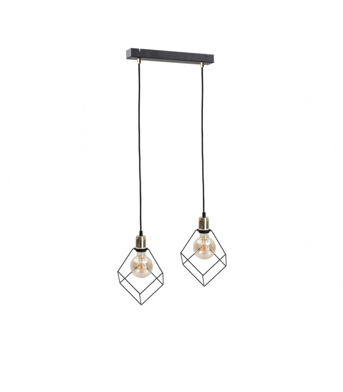 Ruben Bar Pendant Ceiling Light Gold, 50cm, 2x E27
