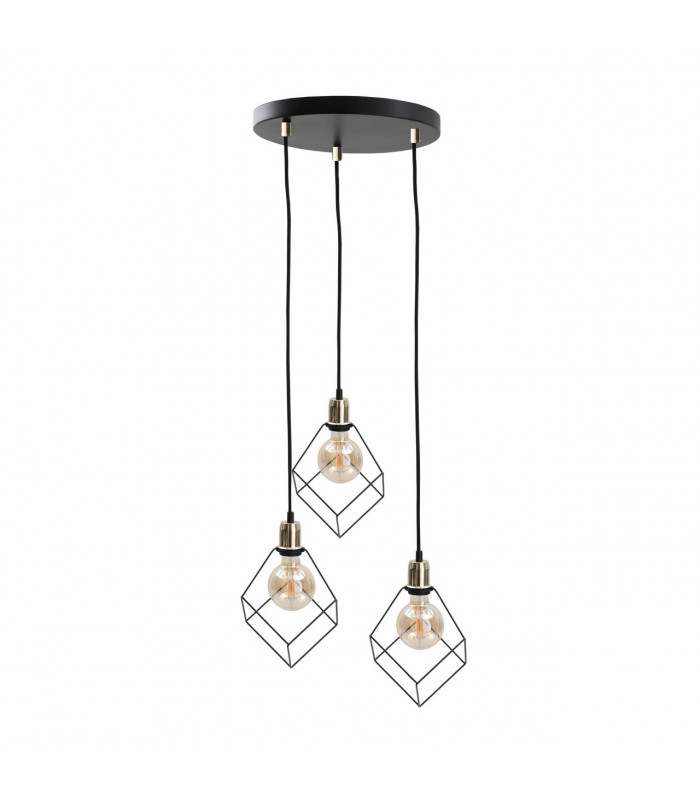 Ruben Cluster Pendant Ceiling Light Gold, 32cm, 3x E27