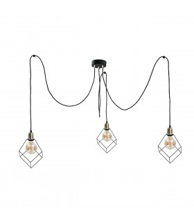 Ruben Cluster Pendant Ceiling Light Gold, 3x E27