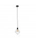 Ruben Wire Frame Pendant Ceiling Light Black, 22cm, 1x E27