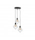 Ruben Cluster Pendant Ceiling Light Black, 32cm, 3x E27