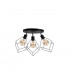 Ruben Ceiling Spotlight Clusters Black, 32cm, 3x E27