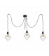 Ruben Cluster Pendant Ceiling Light Black, 3x E27