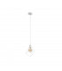 Ruben Wire Frame Pendant Ceiling Light White, 22cm, 1x E27