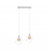 Ruben Bar Pendant Ceiling Light White, 50cm, 2x E27
