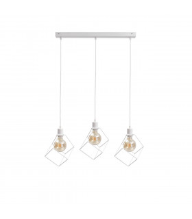 Ruben Bar Pendant Ceiling Light White, 60cm, 3x E27