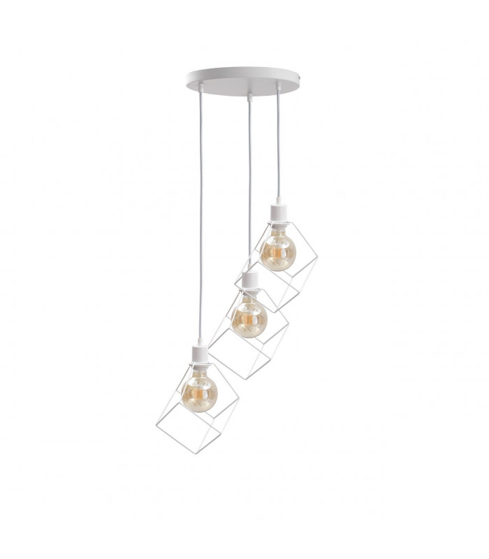 Ruben Cluster Pendant Ceiling Light White, 32cm, 3x E27