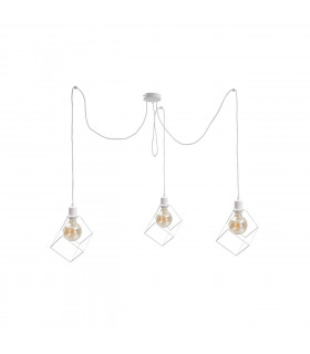 Ruben Cluster Pendant Ceiling Light White, 3x E27