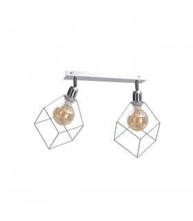 Ruben Twin Ceiling Spotlight Silver, 53cm, 2x E27