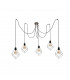 Ruben Cluster Pendant Ceiling Light Wood, 5x E27