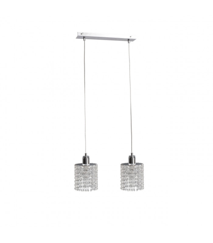 Diament Bar Pendant Ceiling Light Hanging Droplets, 50cm, 2x E27