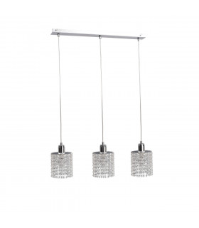 Diament Bar Pendant Ceiling Light Hanging Droplets, 60cm, 3x E27