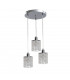 Diament Cluster Pendant Ceiling Light Hanging Droplets, 30cm, 3x E27