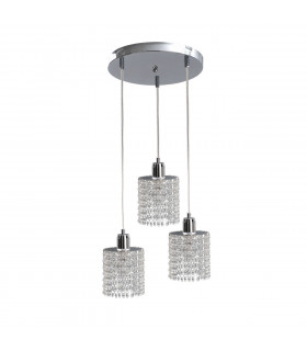 Diament Cluster Pendant Ceiling Light Hanging Droplets, 30cm, 3x E27