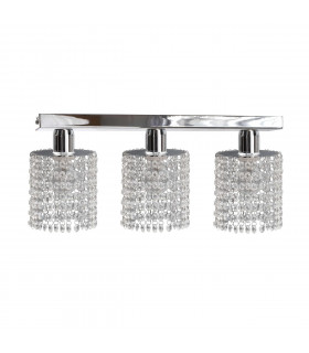 Diament Ceiling Spotlight Bar Hanging Droplets, 60cm, 3x E27