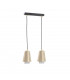 Molly Bar Pendant Ceiling Light Crystal Gold, 50cm, 2x E27