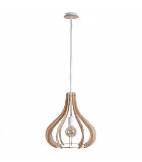 Lavena Wire Frame Pendant Ceiling Light Natural, 43.5cm, 1x E27