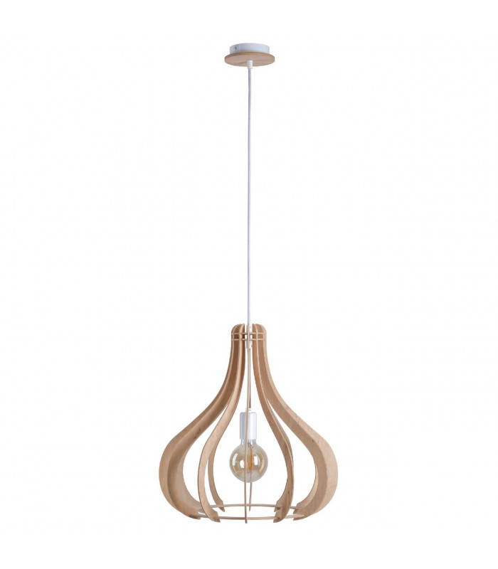 Lavena Wire Frame Pendant Ceiling Light Natural, 43.5cm, 1x E27