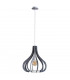 Lavena Wire Frame Pendant Ceiling Light Grey, 43.5cm, 1x E27