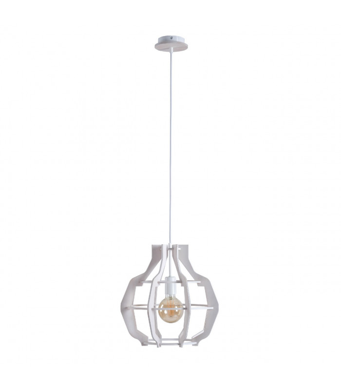Bento Wire Frame Pendant Ceiling Light , 38.5cm, 1x E27